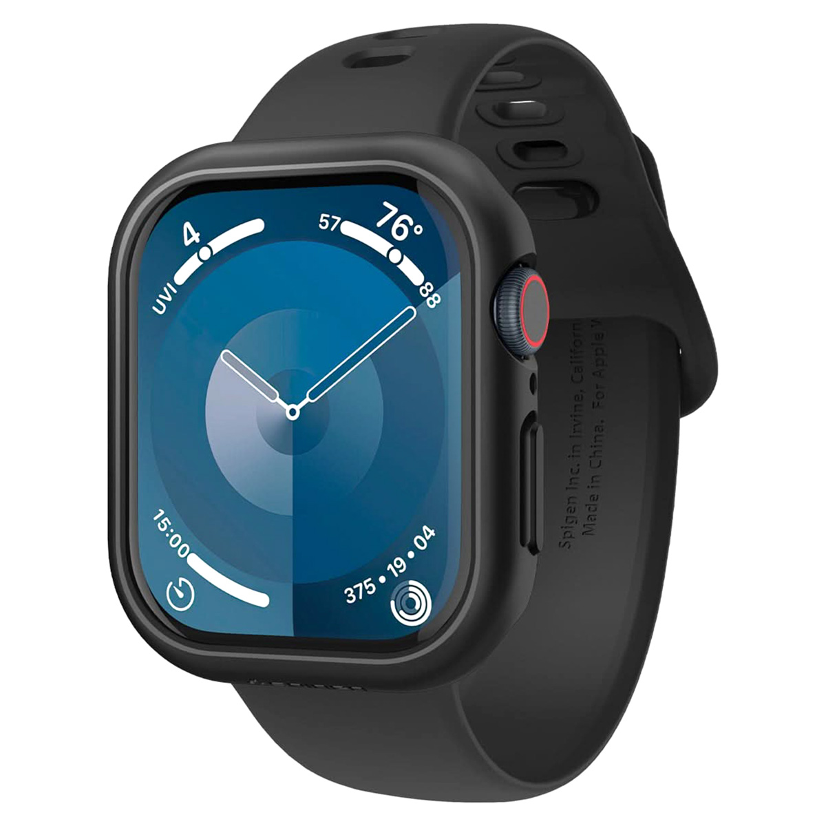 Spigen Thin Fit™ Bumper für das Apple Watch 10 / 11 - 42 mm - Schwarz