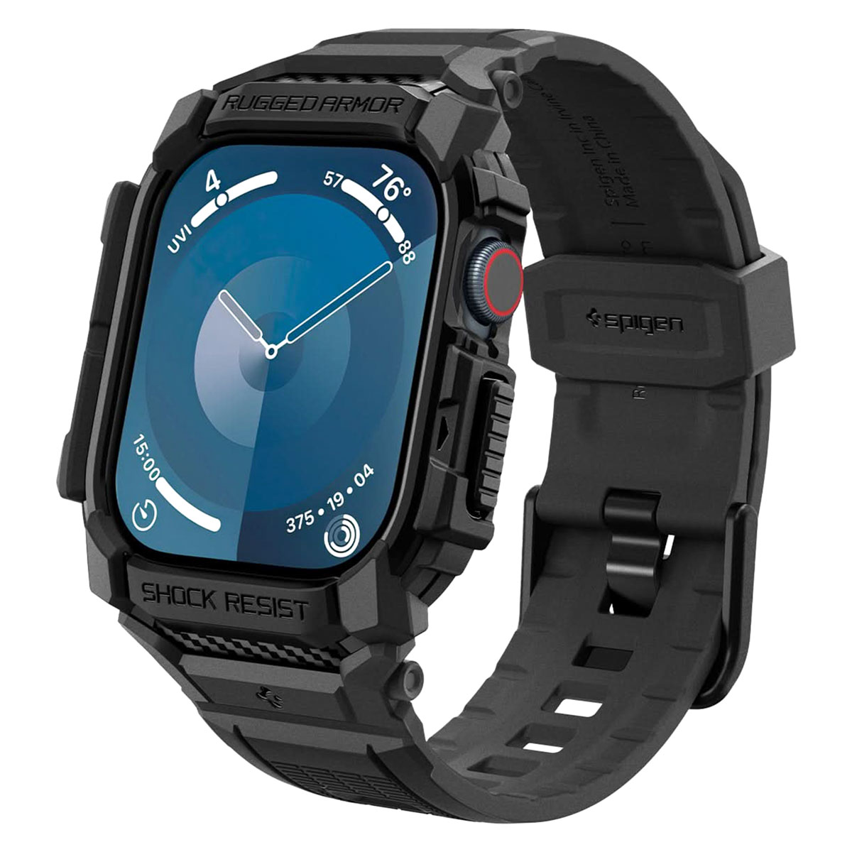 Spigen Rugged Armor™ Pro Hülle für Apple Watch Series 10 / 11 - 46 mm - Matte Black