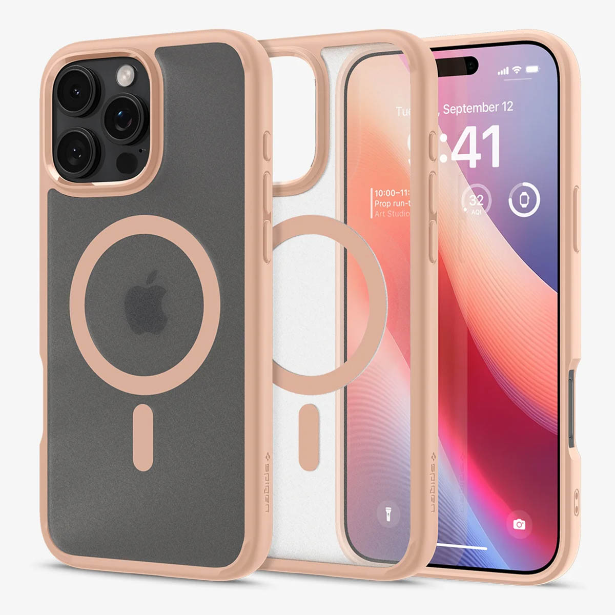 Spigen Ultra Hybrid Backcover MagSafe für das Apple iPhone 16 Pro Max - Frost Rose Titanium