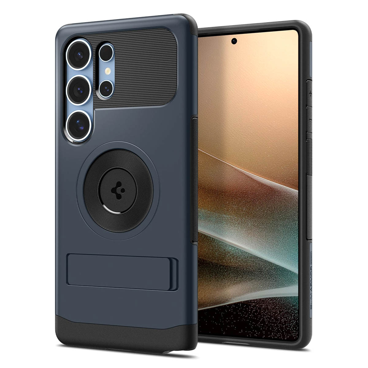 Spigen Slim Armor Case MagSafe für das Samsung Galaxy S25 Ultra - Metal Slate