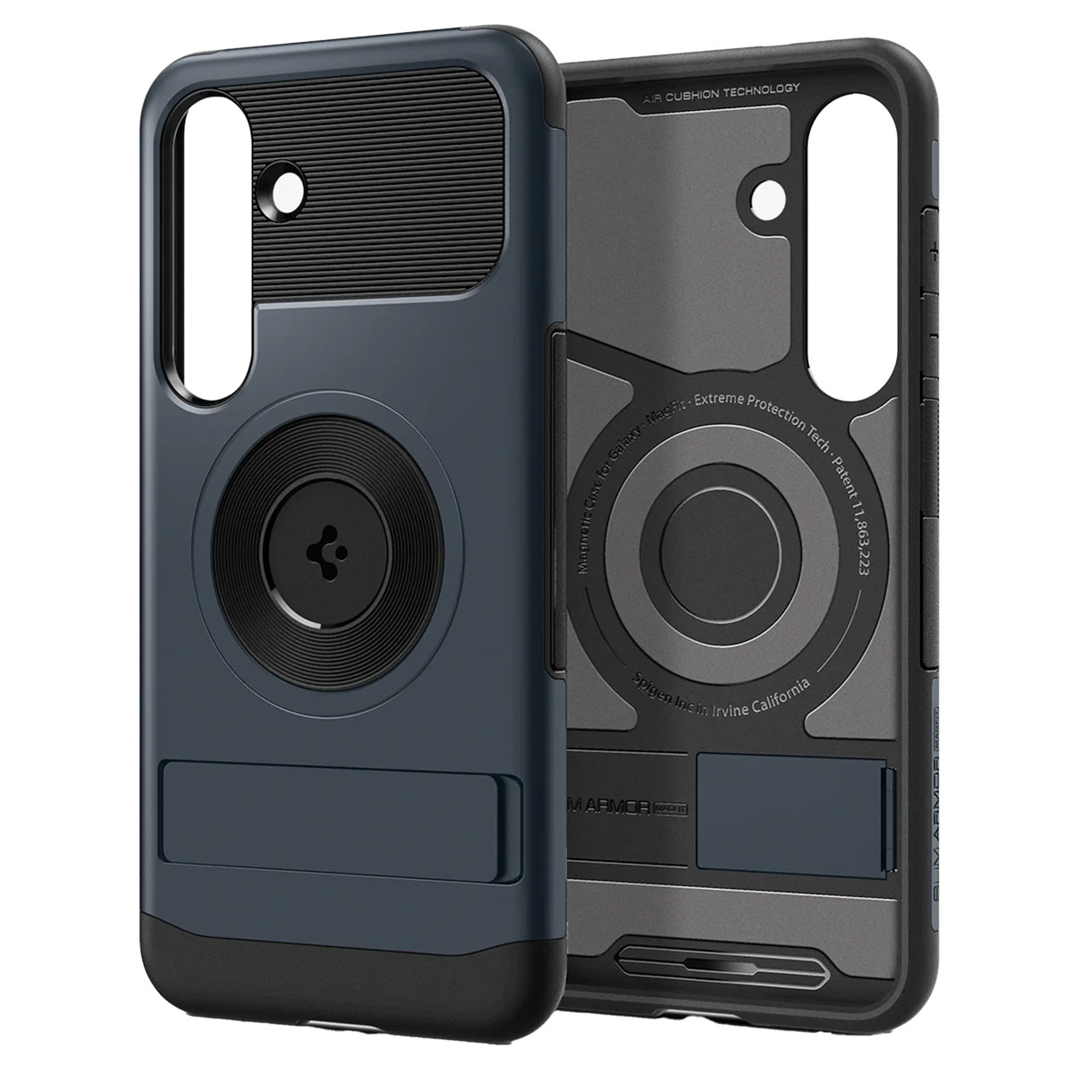 Spigen Slim Armor Case MagSafe für das Samsung Galaxy S25 Plus - Metal Slate