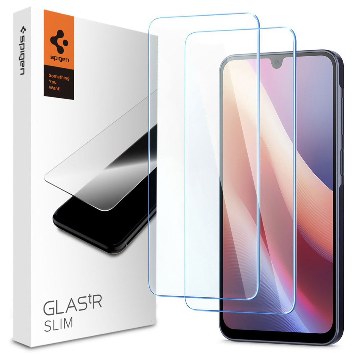Spigen GLAStR Slim Displayschutzfolie 2-pack für das Samsung Galaxy A26 / A16 - Image 1