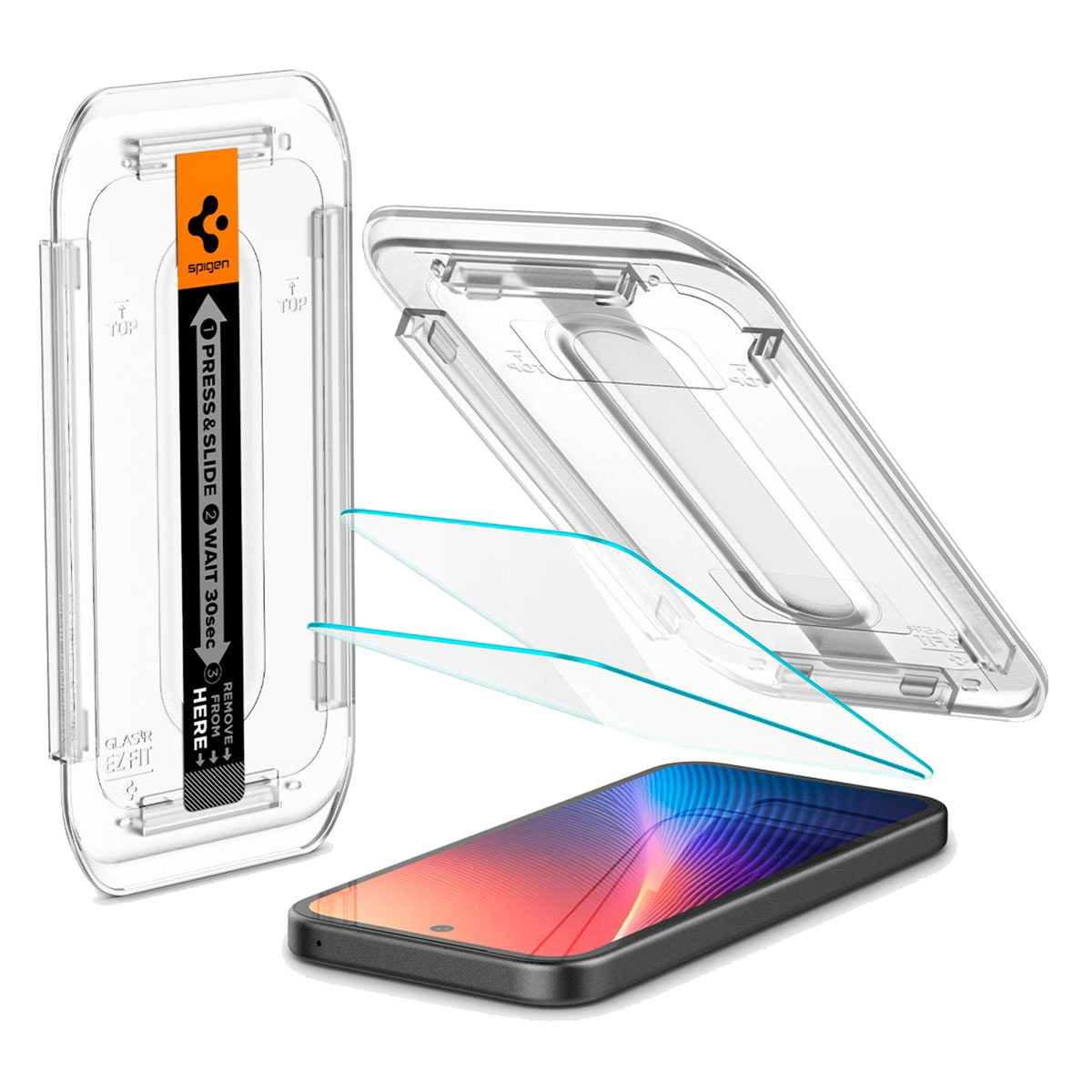 Spigen Glass tR EZ Fit 2 Pack - transparency - Google Pixel 9a - Image 4