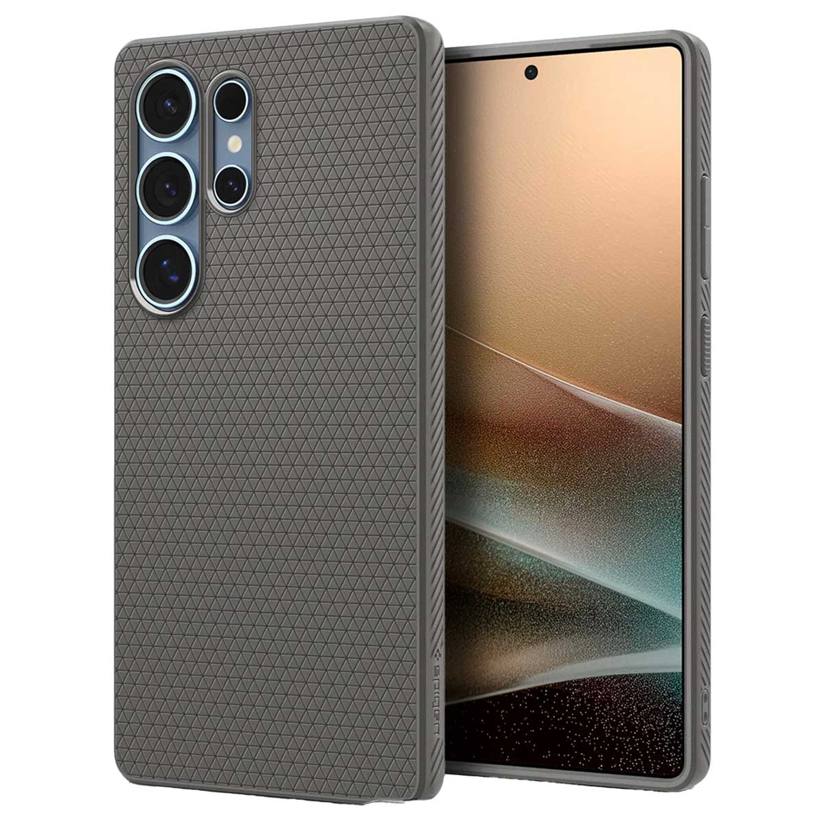 Spigen Liquid Air™ Backcover für das Samsung Galaxy S25 Ultra - Marble Gray