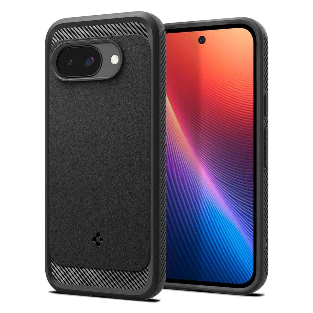 Spigen Rugged Armor Backcover MagSafe für das Google Pixel 9A - Matte Black