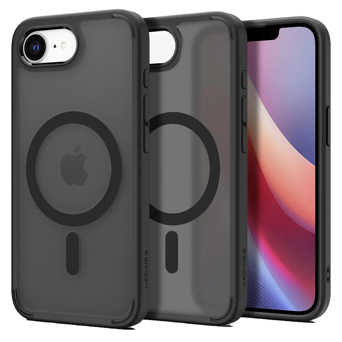 Spigen Ultra Hybrid Backcover MagSafe für das Apple iPhone 17e / 16e - Frost Black