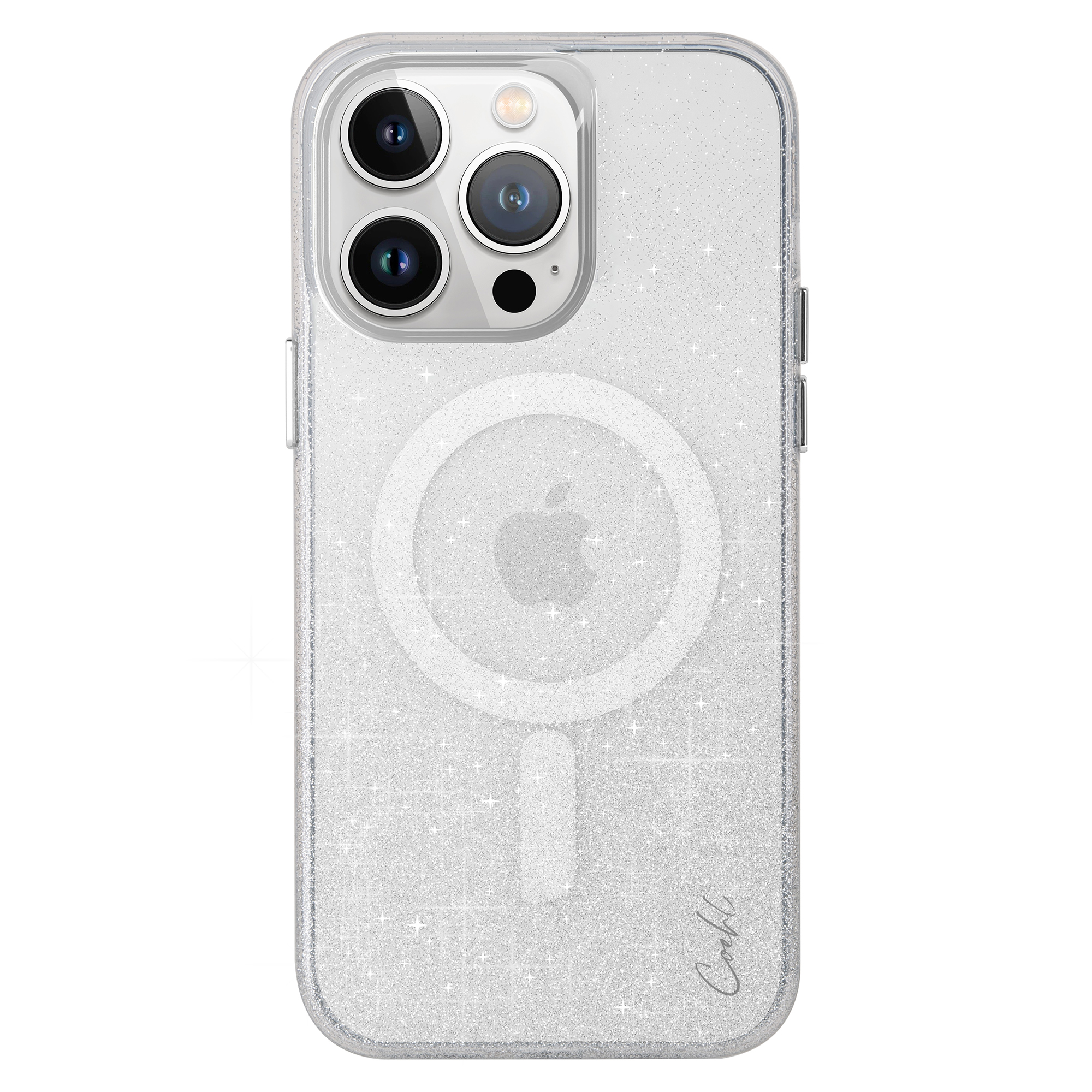 Coehl Lumino MagSafe Back Cover für das Apple iPhone 15 Pro Max - Sparking Silver