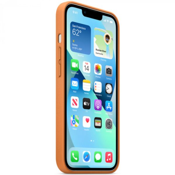 Apple Leder-Case MagSafe für das iPhone 13 - Golden Brown 