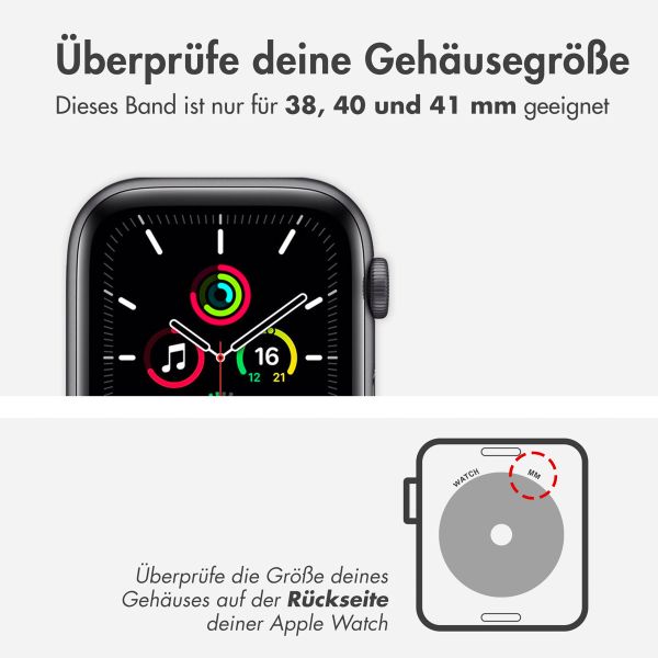 Apple Leather Link für die Apple Watch Series 1-9 / SE - 38/40/41 