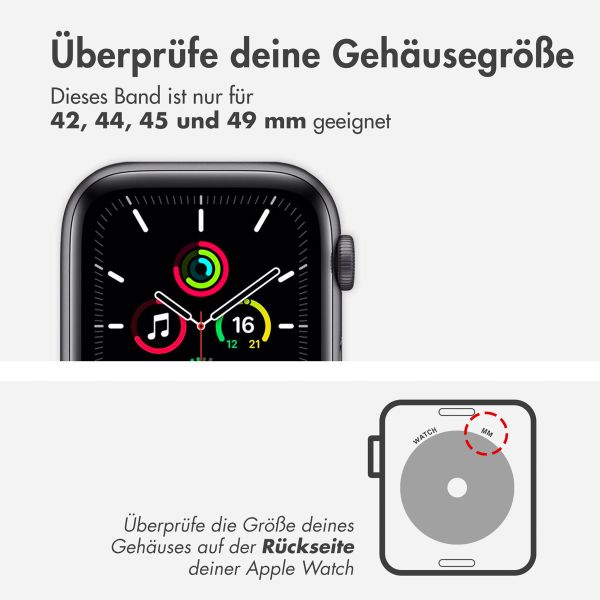 Apple Leather Link für die Apple Watch Series 1-9 / SE / Ultra (2 