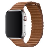 Apple Leather Link für die Apple Watch Series 1-9 / SE / Ultra (2 