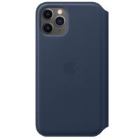 Apple Leather Folio Klapphülle für iPhone 11 Pro - Deep Sea Blue