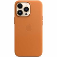 Apple Leder-Case MagSafe iPhone 13 Pro Max - Golden Brown