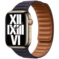 Apple Leather Link für die Apple Watch Series 1-9 / SE / Ultra (2) - 42/44/45/49 mm - Größe S/M - Ink
