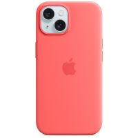 Apple Silikon-Case MagSafe für das iPhone 15 - Guava