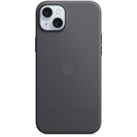 Apple FineWoven Back Cover MagSafe für das iPhone 15 Plus - Schwarz