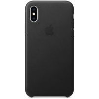 Apple Leder-Case Schwarz für das iPhone Xs