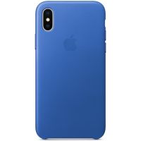 Apple Leder-Case Electric Blue für das iPhone X