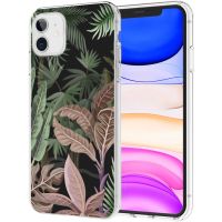 iMoshion Design Hülle iPhone 11 - Dschungel - Grün / Rosa
