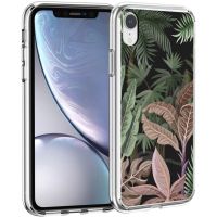 iMoshion Design Hülle iPhone Xr - Dschungel - Grün / Rosa