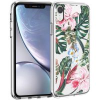 iMoshion Design Hülle iPhone Xr - Dschungel - Grün / Rosa