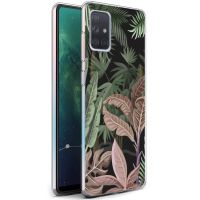iMoshion Design Hülle Samsung Galaxy A71 - Dschungel - Grün / Rosa