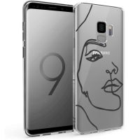 iMoshion Design Hülle Galaxy S9 - Abstraktes Gesicht - Schwarz