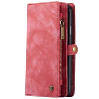 CaseMe Luxuriöse 2-in-1-Portemonnaie-Klapphülle Leder Rot für iPhone 11