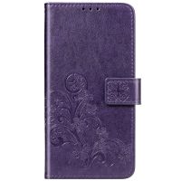 Kleeblumen Klapphülle Xiaomi Mi 10 Lite - Violett