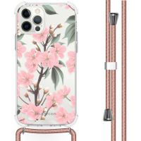 iMoshion Design Hülle mit Band für das iPhone 12 (Pro) - Cherry Blossom