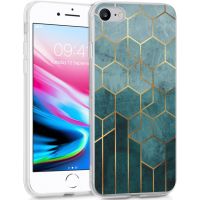 iMoshion Design Hülle iPhone SE (2022 / 2020) / 8 / 7 / 6s - Muster - Grün
