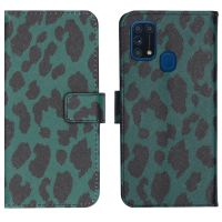 iMoshion Design TPU Klapphülle Samsung Galaxy M31- Green Leopard