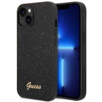 Guess Glitter Flakes Back Cover für das iPhone 14 - Schwarz