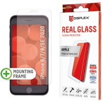 Displex Bildschirmschutzfolie Real Glass für das iPhone SE (2022 / 2020) / 8 / 7 / 6(s)