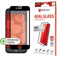 Displex Bildschirmschutzfolie Real Glass Full Cover für das iPhone SE (2022 / 2020) / 8 / 7 / 6(s)
