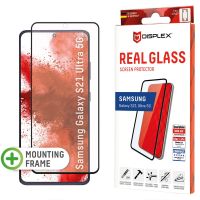 Displex Bildschirmschutzfolie Real Glass Fingerprint Sensor für das Samsung Galaxy S21 Ultra