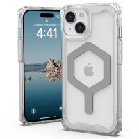 UAG Plyo Backcover MagSafe für das iPhone 15 - Ice / Silber