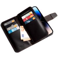 Wachikopa Multi Wallet Bookcase für das iPhone 14 Pro - Dark Brown
