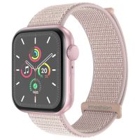 iMoshion Nylon-Armband⁺ für die Apple Watch Series 1-9 / SE / Ultra (2) - 42/44/45/49 mm - Light Pink