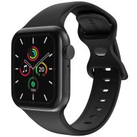 iMoshion Silikonband⁺ für die Apple Watch Series 1-9 / SE - 38/40/41 mm - Schwarz - Große S/M