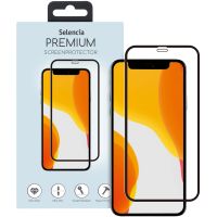 Selencia Premium Screen Protector aus gehärtetem Glas für das iPhone 12 Mini - Schwarz