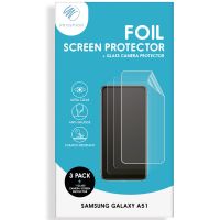iMoshion Displayschutzfolie 3er-Pack + Kameraschutz Glas Galaxy A51