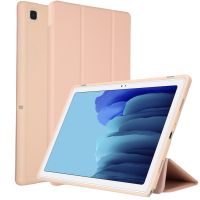 Accezz Smart Silicone Klapphülle Samsung Galaxy Tab A7 - Roségold