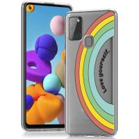 iMoshion Design Hülle für das Samsung Galaxy A21s - Rainbow - Multicolor