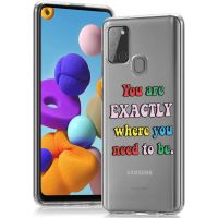 iMoshion Design Hülle für das Samsung Galaxy A21s - Quote - Multicolor