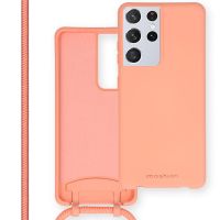 iMoshion Color Backcover mit abtrennbarem Band für das Samsung Galaxy S21 Ultra - Peach