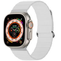 iMoshion Magnetlederarmband für das Apple Watch Series 1-9 / SE / Ultra (2) - 42/44/45/49 mm - Weiß