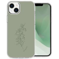 iMoshion Design Hülle für das iPhone 14 Plus - Floral Green