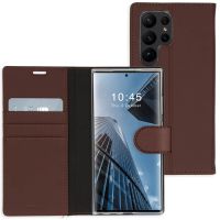 Accezz Wallet TPU Klapphülle für das Samsung Galaxy S23 Ultra - Braun