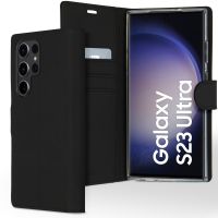 Accezz Wallet TPU Klapphülle für das Samsung Galaxy S23 Ultra - Schwarz